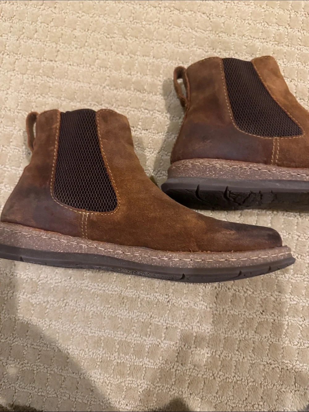 Born brown suede